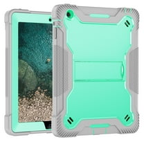 Allytech iPad 4th 3rd 2nd Generation Case 9.7-inch Tablet, Rugged Heavy Duty Shockproof Drop Protection Kickstand Feature Kids Friendly Case Cover for Apple iPad 2 3 4 9.7", Gray/Green