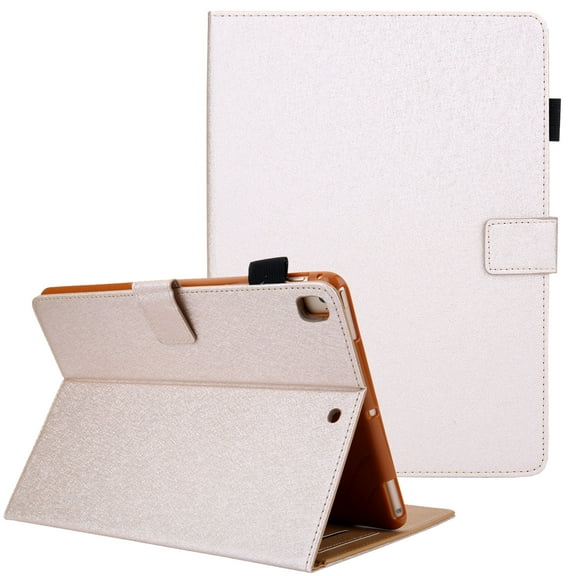 Allytech iPad 6th 5th Generation Case, iPad Air 1/2 Case, PU Leather Slim Folio Stand Auto Sleep Wake Full Protective Smart Cover Case for Apple iPad 9.7 2018/2017, iPad Air 1/ Air 2, Gold