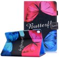thumbnail image 1 of Allytech iPad 7th Generation Case with Pencil Holder, Slim Fit PU Leather Full Protective Folio Stand Smart Cover Auto Sleep Wake Drop Proof Case Cover for Apple iPad 10.2" 7th Gen 2019,Butterfly, 1 of 7