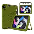 thumbnail image 1 of Allytech iPad 9.7 2018/2017 Case, iPad Air 1 2 Case, Kids Friendly Kickstand Shockproof Heavy Duty Protection Lightweight Silicone Rubber Case Cover for Apple iPad Pro 9.7" - Olive, 1 of 1