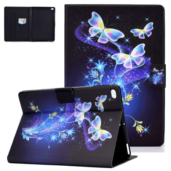 Allytech iPad 9.7 2018/iPad 9.7 2017/iPad Air 2/iPad Air Case, Multiple Angle Stand Cover Compatible with Tablets A1893/A1954/A1822/A1823/A1566/A1567/A1474/A1475/A1476 (Auto Wake/Sleep),Butterfly