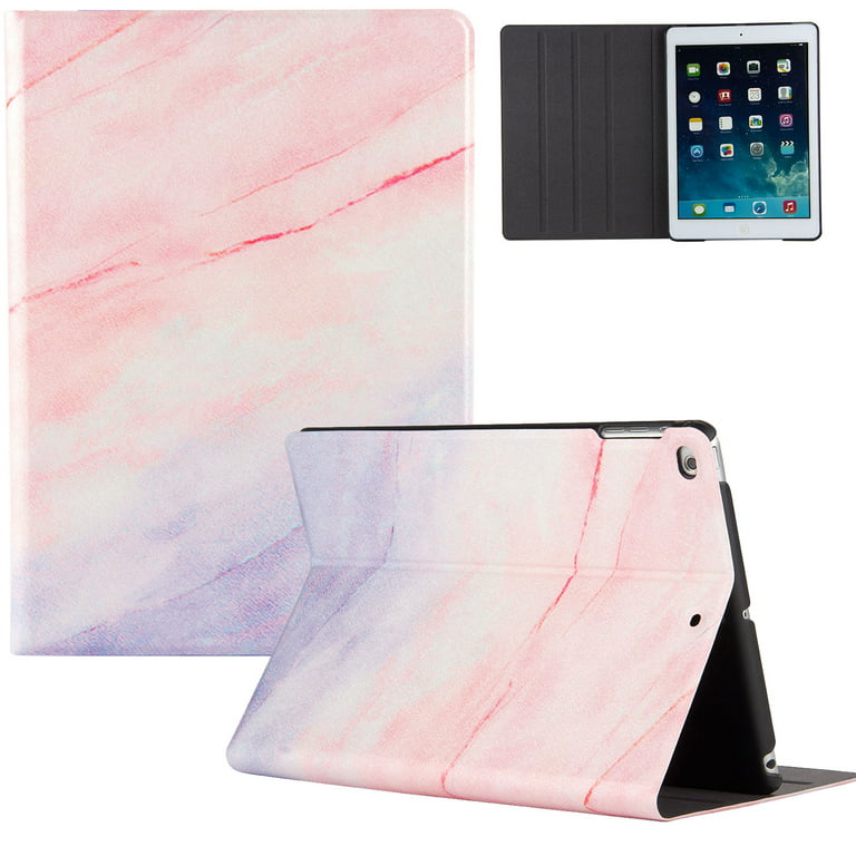 Smart Folio Cases Cover for for iPad Air 2, with Hard TPU Back Shell/Auto  Sleep Wake for iPad Air 2 9.7 