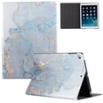thumbnail image 1 of Allytech iPad 9.7 6th 5th Gen Case, iPad Air 2 1 Case, PU Leather Slim Fit Multi Anlge Kickstand Folio Flip Protective Auto Sleep Wake Case Cover for Apple Air 1 2/ iPad 9.7 2018/2017,Gold Marble, 1 of 7
