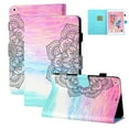 thumbnail image 1 of Allytech iPad 9.7" 6th 5th Generation Case, iPad Air 1 2 (9.7-inch) Case, Slim Fit PU Leather Kickstand Flip Auto Sleep Wake Shockproof TPU Back Cover for Apple iPad 9.7" 2018/2017,Mandala, 1 of 7
