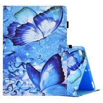 Allytech iPad 9.7" Case, iPad Air 1 2 Case, Slim Fit Flip Multi Angle Stand Smart Cover Auto Sleep Wake Shockproof Protection Anti-scratch Case for Apple iPad 6th 5th Gen - Butterfly