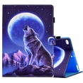 thumbnail image 1 of Allytech iPad 9.7" Case, iPad Air 1 2 Case, Slim Fit Flip Multi Angle Stand Smart Cover Auto Sleep Wake Shockproof Protection Anti-scratch Case for Apple iPad 6th 5th Gen - Wolf, 1 of 7