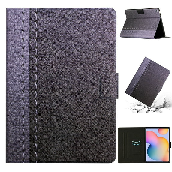 Allytech for iPad 9.7 inch(6th Gen 2018/ 5th Gen 2017), iPad Air 2/ Air 1 Case,PU Leather Business Wallet Proective Case With Card Holder Auto Sleep Wake Cover, Gray