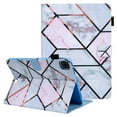 thumbnail image 1 of Allytech iPad Air 10.9" 4th Generation Case 2020, iPad Air 4 Cover, PU Leather Multi Angle Viewing Stand Auto Sleep Wake Protection Flip Cover for Apple iPad Air 4/ iPad Pro 11 2020/2023,Grid Marble, 1 of 6