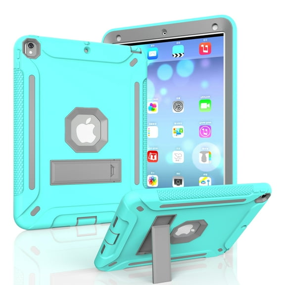 Allytech iPad Air 3 Case (2019), iPad Pro 10.5" Case, Shockproof Lightweight Heavy Duty Protection Anti-Slip Kickstand Kids Friendly Case for Apple iPad Air 3st Gen, iPad Pro 10.5",Skyblue+Gray