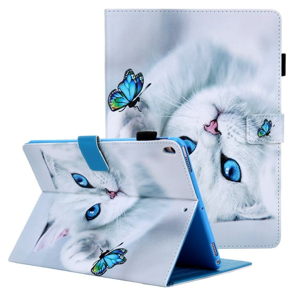 Allytech iPad Air 3 Case 2019, iPad Pro 10.5 Case 2017, Slim Folio Multi Angle Stand Auto Sleep Wake Shockproof Smart Soft TPU Back Cover for Apple iPad 10.5 Air 3, iPad Pro 10.5", Cat
