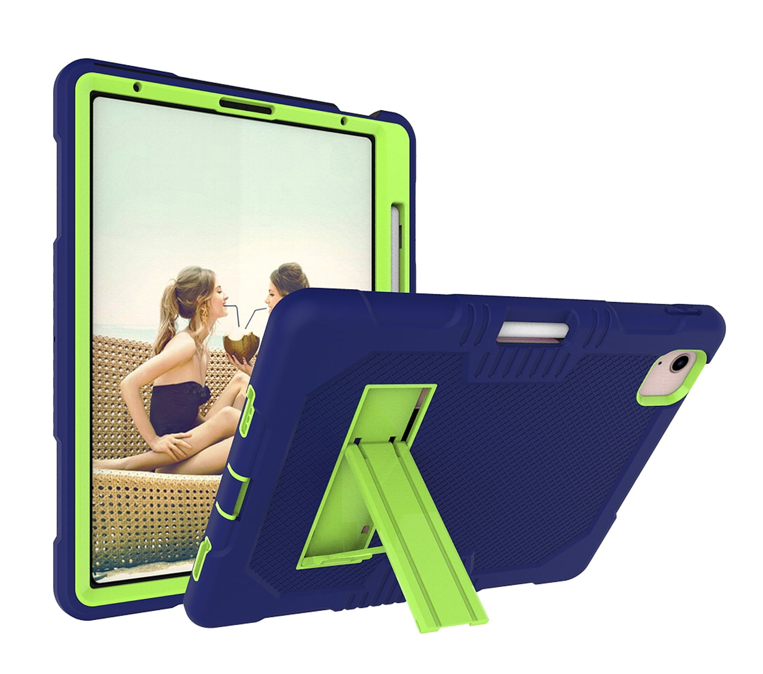 iPad Air 5th/4th Generation Case 10.9 Inch 2022/2020, Sturdy Heavy Duty  Shockproof Protection Folio Stand Case with Smart Cover Auto Sleep/Wake for iPad  Air 5/ Air 4, Green 