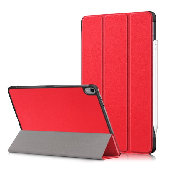 Allytech iPad Air 5 4 10.9" Case, iPad Air 5th 4th Generation Case 2022/2020, Ultra Slim Fit Shock Proof Trifold Stand Support Pencil Charging Protective Case Cover for Apple iPad Air 5 4,Red