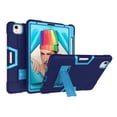 thumbnail image 1 of Allytech iPad Air 5 Case 2022, iPad Air 4 Case 2020, Heavy Duty Protection Shockproof Build In Kickstand Pencil Holder Kids Friendly Case for Apple iPad Air 5th 4th Generation, BlackNavyblue/Blue, 1 of 7