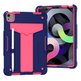 thumbnail image 1 of Allytech iPad Air 5 Case, iPad Air 4 Case, Rugged Heavy Duty Protective Build in Kickstand Feature Kids Friendly Anti-scratch Drop Proof Case Cover for Apple iPad Air 5th 4th Gen 10.9", Navyblue/Rose, 1 of 3