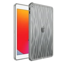 Allytech iPad Case 9th 8th 7th Generation 10.2", Ultra Slim Lightweight Clear Transparent Anti-Yellow Drop Protective Shockproof Back Cover Shell Case for Apple iPad 10.2" 2021/2020/2019 - Black