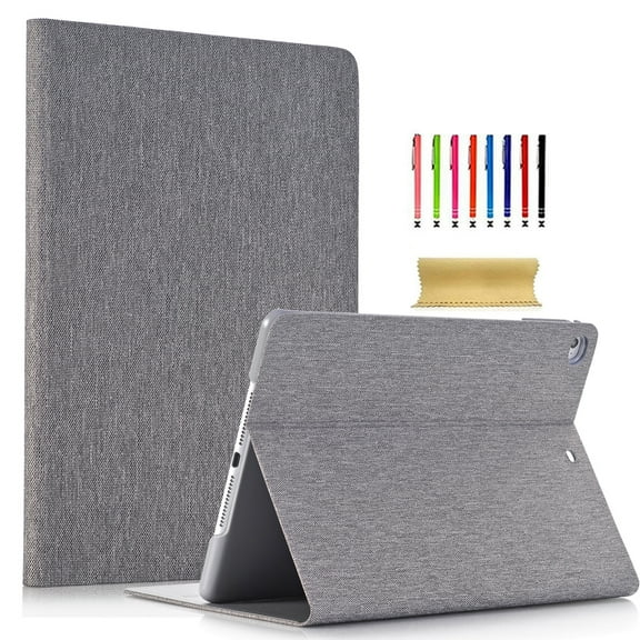 Allytech iPad Mini 4 Case, [Non Slip Surface] PU Leather Smart Cover Folio Case Stand with Auto Sleep/Wake Function Compatible for iPad Mini 4 7.9 Display 2015 Model, Gray