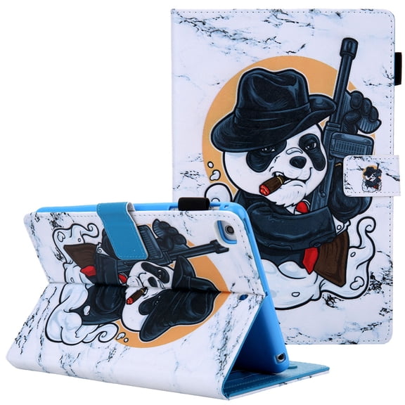Allytech iPad Mini 5 Case, iPad Mini 4 Case, iPad Mini 1 2 3 Case, Slim Fit Folio Kickstand Auto Sleep Wake Protective Shockproof Wallet Cases Covers for Apple iPad Mini 1 2 3 4 5,Panda
