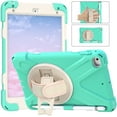 thumbnail image 1 of Allytech iPad Mini 5 Case Kids, iPad mini 4 Case with Screen Protector, Heavy Duty Protection Rugged Kids Friendly Shockproof Kickstand Pencil Holder Case Cover for Apple iPad mini 4/ mini 5,Mint, 1 of 9