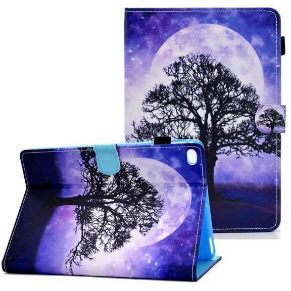 Allytech iPad Mini 5 Case with Pencil Holder 2019/iPad Mini 4 Cover/iPad Mini 3 2 1 Case, Stand Slim Shell Card Holder Smart Auto Sleep/Wake Shockproof Sleeve for Apple iPad Mini 7.9",Life Tree