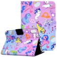 thumbnail image 1 of Allytech iPad Mini 6 Case 8.3 Inch 2021(Model: A2567, A2568, A2569), Flip PU Leather Multi-Angle Viewing Stand Card Holder Auto Wake Sleep Wallet Case for iPad Mini 6th Gen 2021(8.3"), Many Horses, 1 of 7
