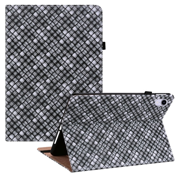 Allytech iPad Mini 6 Case and Cover, iPad Mini 8.3" 6th Gen Case 2021, Durable Synthetic Leather Card Slots Wallet Flip Kickstand Anti-Drop Elastic Band Case with Pen Holder for iPad Mini 2021, Black