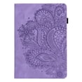 thumbnail image 1 of Allytech for iPad Mini 7 (A17 Pro) 2024/ Mini 6 8.3" Case, Premium PU Leather Flower Embossed Cards Slots Shockproof Protective Kickstand Wallet Case for iPad Mini 7th/6th Generation 8.3", Purple, 1 of 8