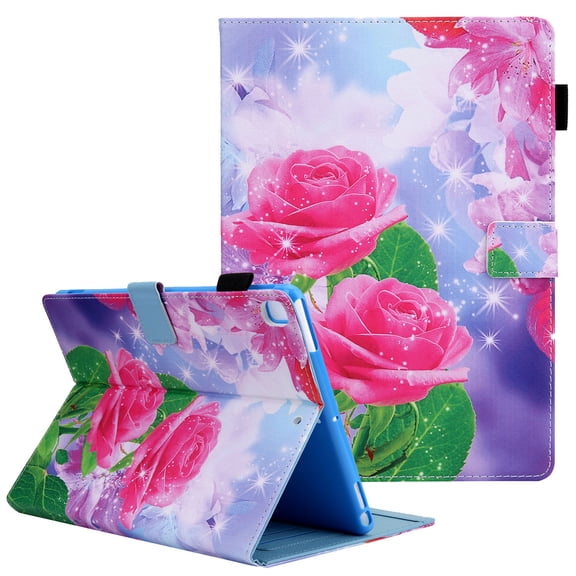 Allytech iPad Mini Case, iPad Mini 5 Case, iPad Mini 1 2 3 4 Case, PU Leather Slim Folio Flip Multi Angle Stand Auto Sleep Wake Corner Protection Case Cover for Apple iPad Mini 1 2 3 4 7, Rose