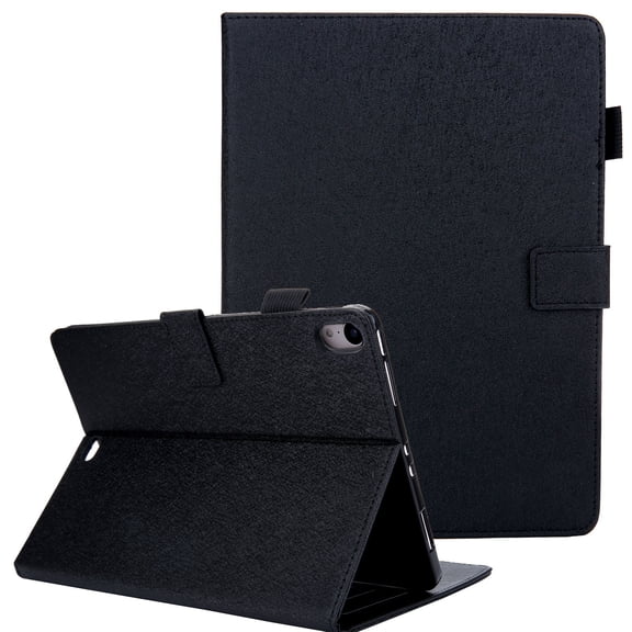 Allytech iPad Pro 11" Case 2018, Premium PU Leather Slim Lightweight Auto Sleep Wake Multi Angle Stand Folio Flip Shockproof Wallet Case Cover for Apple iPad Pro 11", Black