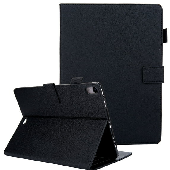 Allytech iPad Pro 11" Case 2018, Premium PU Leather Slim Lightweight Auto Sleep Wake Multi Angle Stand Folio Flip Shockproof Wallet Case Cover for Apple iPad Pro 11", Black