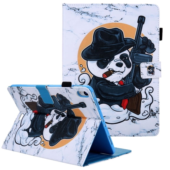 Allytech iPad Pro 11 Case 2018, Slim Fit Lightweight Shockproof Auto Sleep Wake Feature Multi Angle Stand Folio Magnetic Clasp Cases Cover for Apple iPad Pro 11 Inch, Panda