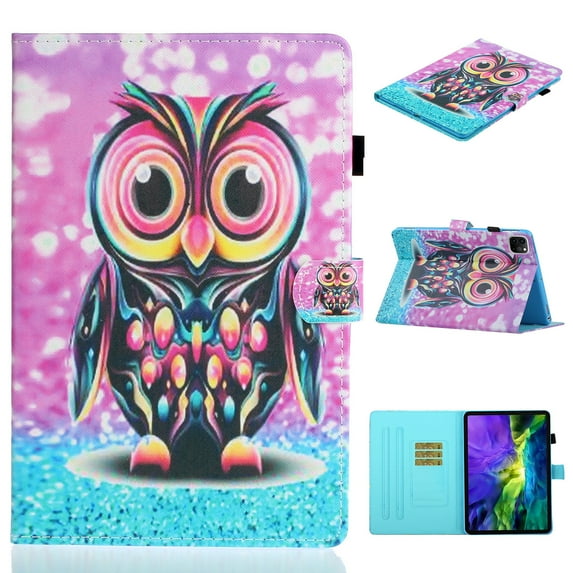 Allytech iPad Pro 11 Case 2020 Released 2nd Generation, Folio Stand Shockproof PU Leather Auto Sleep Wake Feature Slim Fit Full Protection Case Cover for Apple iPad Pro 11-inch, Owl