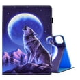 thumbnail image 1 of Allytech iPad Pro 11 Case 2021/2020/2018, Slim Fit Flip Multi Angle Stand Smart Cover Auto Sleep Wake Shockproof Protection Anti-scratch Case for Apple iPad Pro 11 1st 2nd 3rd Gen - Wolf, 1 of 7