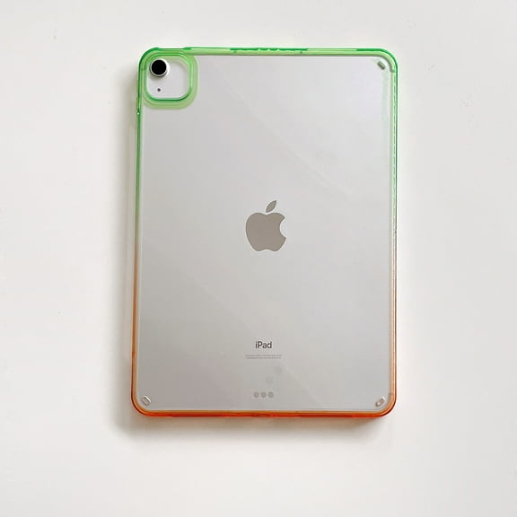 Allytech iPad Pro 11 Case 2022/2021/2020/2018, iPad Air 4 Case, iPad Air 5 Case, Clear Transparent Gradient Color Anti-Scratch Shockproof Drop Proof Ultra Slim Cover Case for Girls Women - Green