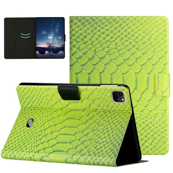 Allytech for iPad Pro 11 inch Case(1st, 2nd, 3rd & 4th Gen)2018/2020/2021/2022, iPad Air 5/Air 4 Case 10.9", Premium PU Leather Folio Stand Auto Sleep Wake up Card Slots Case, Green