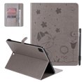thumbnail image 1 of Allytech iPad Pro 12.9 Case 2020, iPad Pro 12.9 Case 2018, PU Leather Folio Flip Stand Shockproof Full Protection Pencil Holder TPU Back Cover Case for Apple iPad 12.9 2020/2018, Gray, 1 of 1