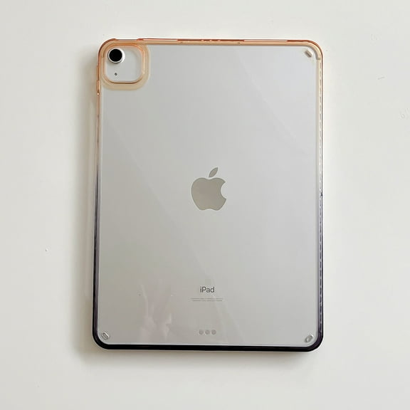 Allytech iPad Pro 12.9 Case 6th 5th 4th 3rd Generation, iPad Pro 12.9 Case 2021/2020/2018/2022, Clear Transparent Gradient Color Anti-Scratch Shockproof Drop Proof Ultra Slim Cover Case for Girls