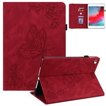 Allytech iPad mini 5 Case, iPad mini 4 Case, iPad mini 1 2 3 Case, Premium PU Leather Multi Angle Stand Auto Sleep Wake Protective Slim TPU Back Cover Case for Apple iPad mini 7.9-inch,Red