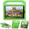 thumbnail image 1 of Allytech iPad mini 6 Case Kids, iPad mini 6 Case 2021 Generation, Rubber Soft EVA Kids Friendly Heavy Duty Shockproof Handle Kickstand Drop Protection Case Cover for Apple iPad mini 6th Gen, Green, 1 of 6