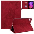thumbnail image 1 of Allytech iPad mini 6 Case, Mini 6 iPad 8.3-inch Case Cover, Premium PU Leather Shockproof Auto Sleep Wake Slim Full Protection Kickstand Case Cover for Apple iPad mini 6 2021, Red, 1 of 6