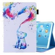 Allytech iPad mini 6 Case, iPad Mini 6 Flip Case 8.3", PU Leather Smart Cover Auto Sleep Wake Multi Angle Stand Shockproof Protection TPU Back Cover for Apple iPad mini 6 2021, Elephant
