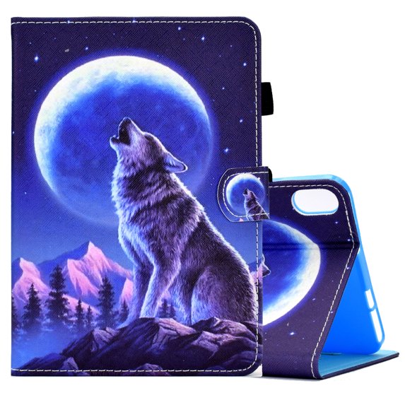 Allytech iPad mini 6 Case,mini iPad 6th Gen Case, Slim Fit Flip Multi Angle Stand Smart Cover Auto Sleep Wake Shockproof Protection Anti-scratch Case for Apple iPad mini 6 8.3-Inch - Wolf