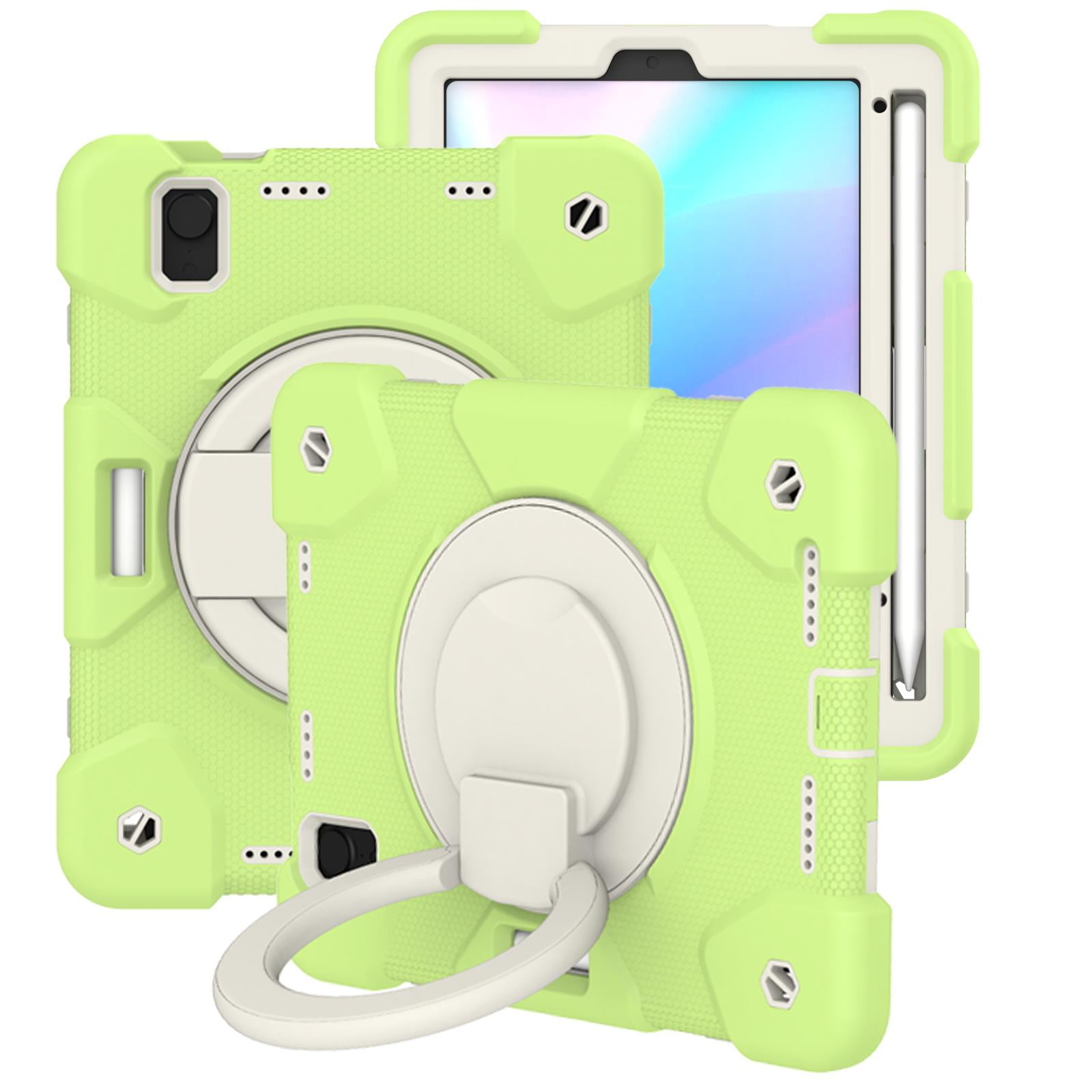 Allytech iPad mini 6th Gen Case Kids, Shoulder Strap Kickstand Heavy Duty Shockproof Handle Hybrid PC TPU Rugged Protective Pencil Holder Case Cover for Apple iPad mini 6 8.3" 2021 -Matchagreen