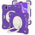 thumbnail image 1 of Allytech iPad mini 6th Gen Case Kids, Shoulder Strap Kickstand Heavy Duty Shockproof Handle Hybrid PC TPU Rugged Protective Pencil Holder Case Cover for Apple iPad mini 6 8.3" 2021 -Purple, 1 of 7