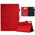 thumbnail image 1 of Allytech For iPad mini (6th Generation) Case,Shockproof Premium PU Leather Folio Stand Pocket, Auto Sleep/Wake,Lightweight Embossed Card Slot Wallet Case for iPad mini 6,Red, 1 of 6
