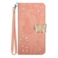 thumbnail image 1 of Allytech iPhone 11 Case,Diamond Butterfly Embossed Wallet Flip PU Leather Magnetic Card Slots Flip Magnetic Shockproof  Cover for iPhone 11 6.1 inch,Pink (Colorful Diamond Butterfly), 1 of 6