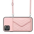 thumbnail image 1 of Allytech iPhone 11 Pro Case Wallet with Shoulder Strap, Luxury Back Cover for Girls Women PU Leather Shockproof Cards Holder Stand Magnetic Closure Phone Case for Apple iPhone 11 Pro,Pink, 1 of 9