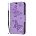 thumbnail image 1 of Allytech iPhone 11 Pro Max Case (6.5"), Slim Fit PU Leather Folio Butterfly Embossed Shockproof Wrist Hand Strap Flip Cards Holder Wallet Case TPU Back Cover for Apple iPhone 11 Pro Max, Violet, 1 of 8