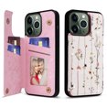 thumbnail image 1 of Allytech iPhone 11 Pro Max Case with Card Holder, Stylish Flower with Glitter Bling Rhinestone Stand Shockproof Slim Fit Bumper Wallet Case for Apple iPhone 11 Pro Max - Floral, 1 of 7