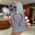 thumbnail image 1 of Allytech for iPhone 11 Pro Max Case, Compatible with MagSafe Gradient Bling Glitter Women Luxury Clear TPU Plating Case Cover with Camera Lens Protector for iPhone 11 Pro Max 6.5 INCH 2019,Lightpurple, 1 of 10