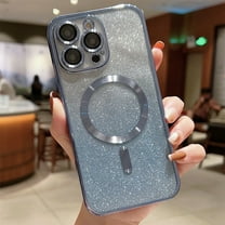 Allytech for iPhone 11 Pro Max Case, Compatible with MagSafe Gradient Bling Glitter Women Luxury Clear TPU Plating Case Cover with Camera Lens Protector for iPhone 11 Pro Max 6.5 INCH 2019, Blue